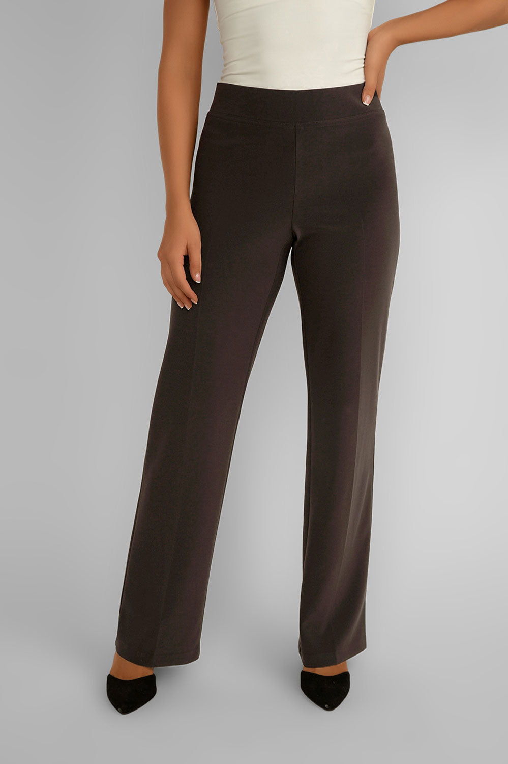 Women's Clothing FRANK LYMAN (233015) Pull-On Trousers in CHARCOAL