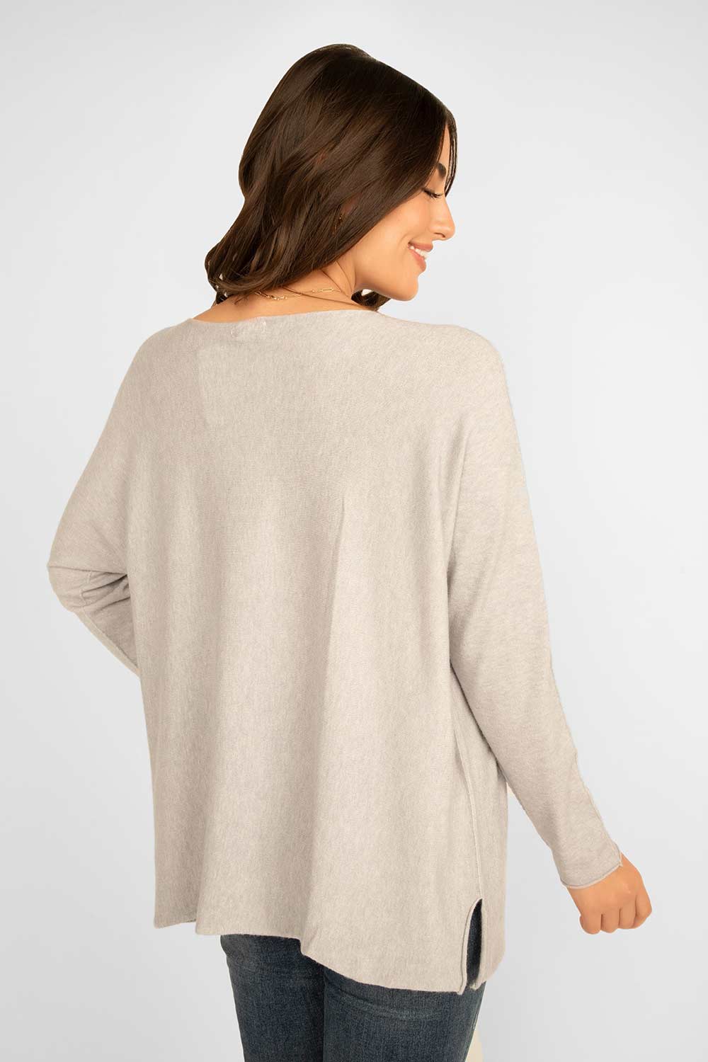 Women's Clothing ELISSIA (SL705N) Foil Star Sweater in GREY