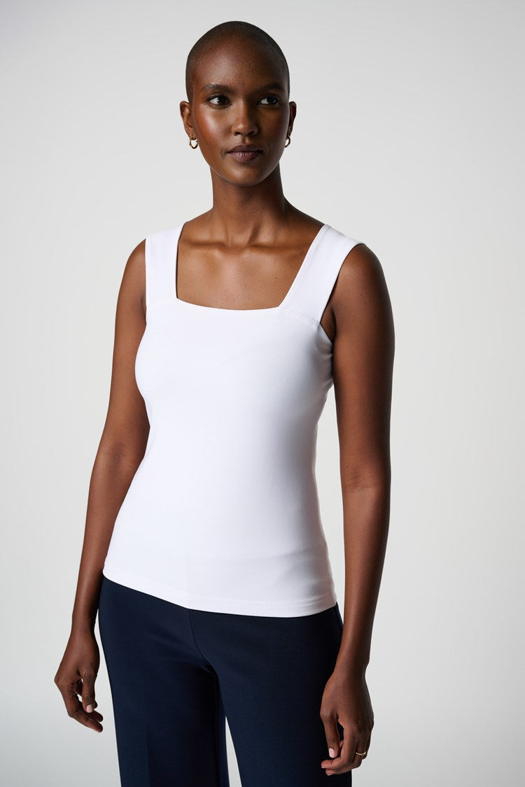 Joseph Ribkoff (143132NOS) Women's Classic Square Neck Cami - The Essentials in White