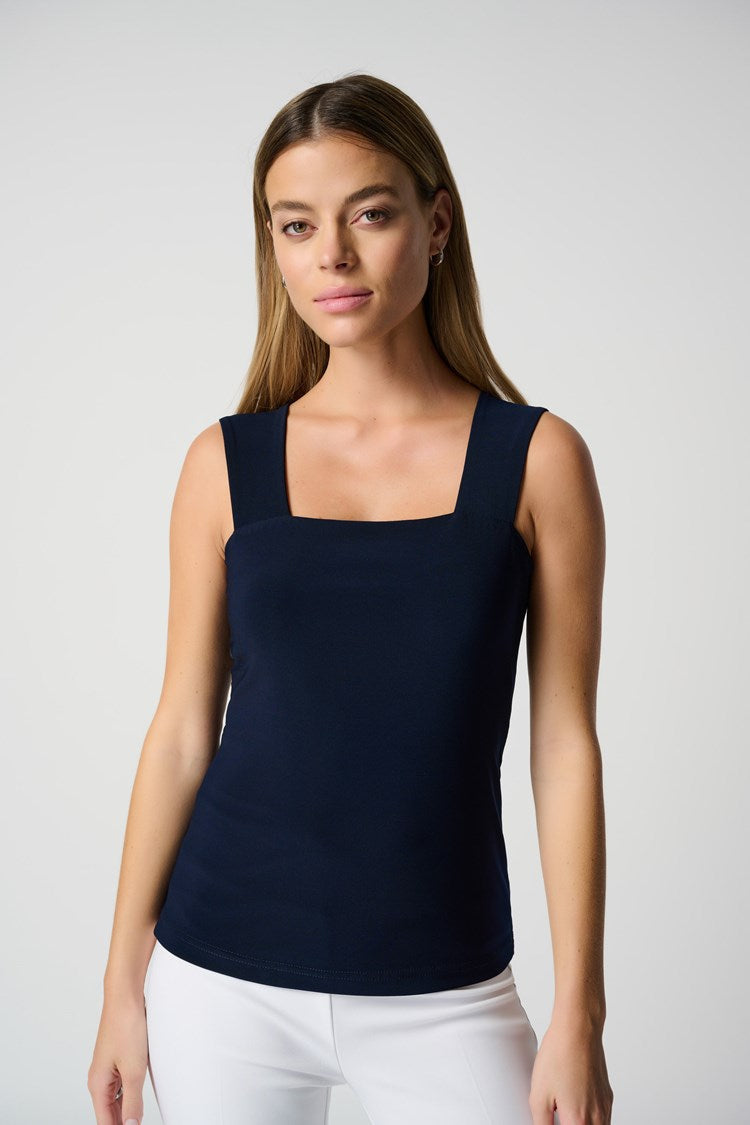 Joseph Ribkoff (143132NOS) Women's Classic Square Neck Cami - The Essentials in Midnight Blue