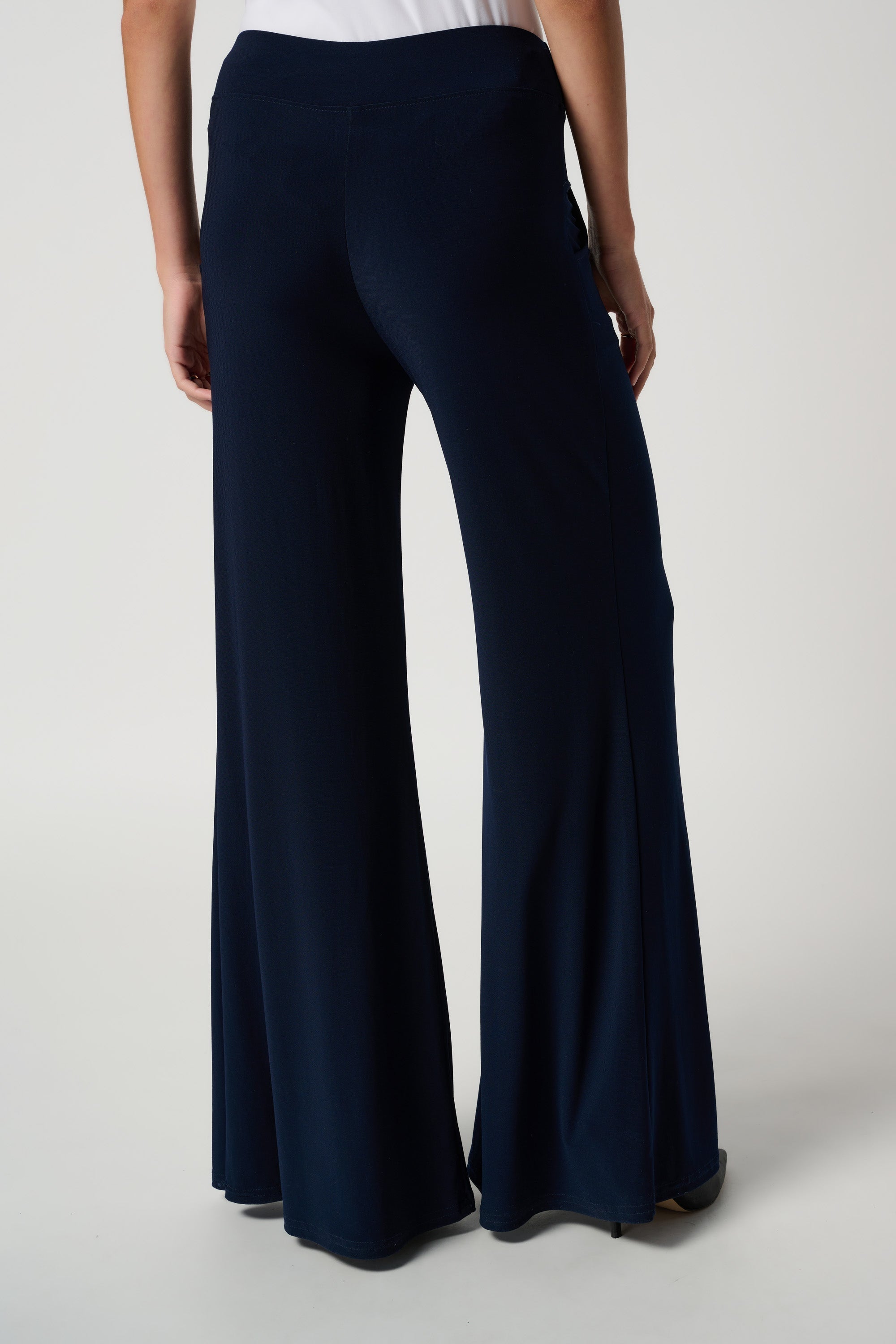 Joseph Ribkoff (161096NOS) Women's High Rise Classic Palazzo Pants in Midnight Blue