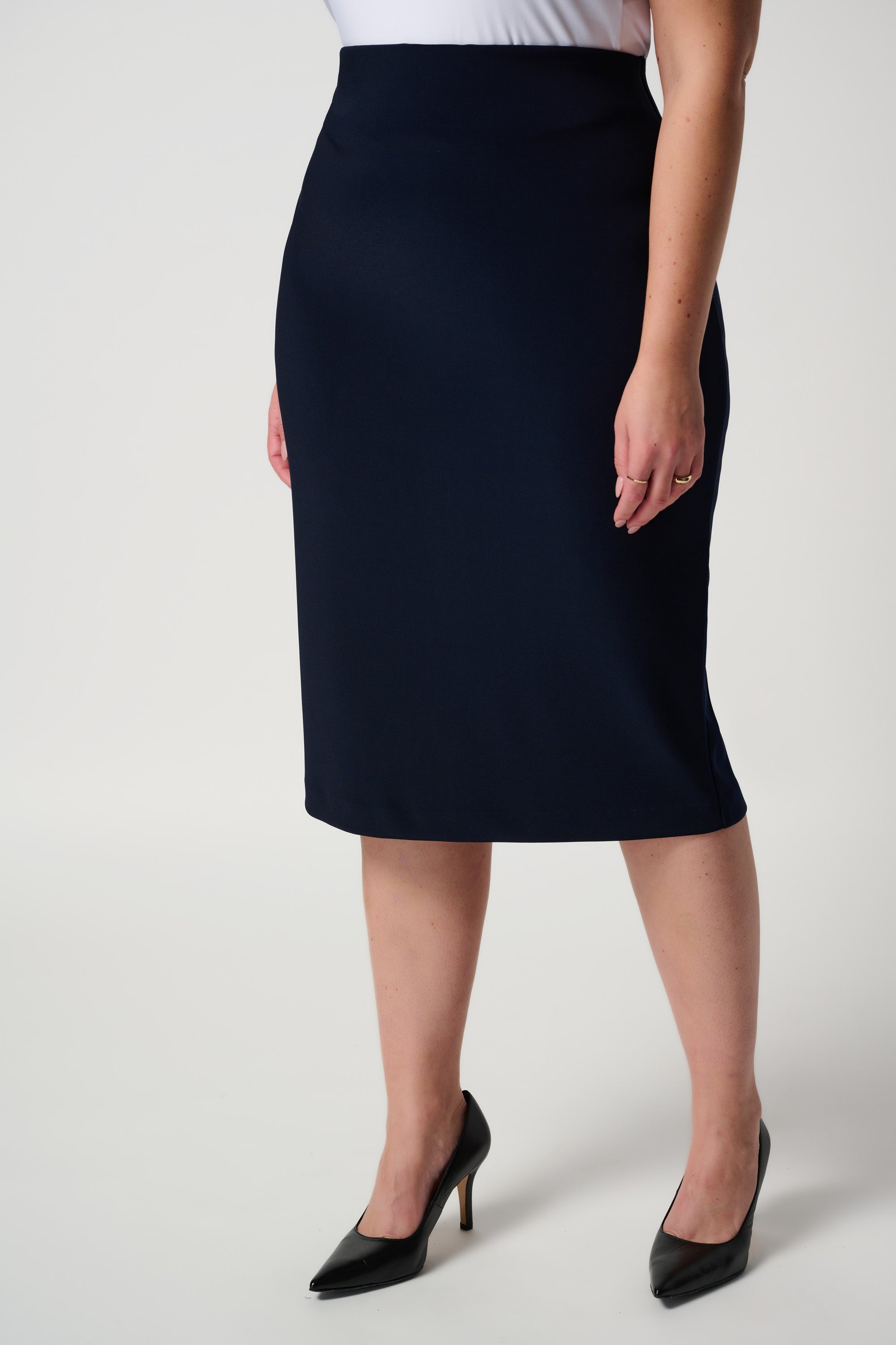 Joseph Ribkoff (163083NOS) Classic Long Pencil Skirt in Navy Blue