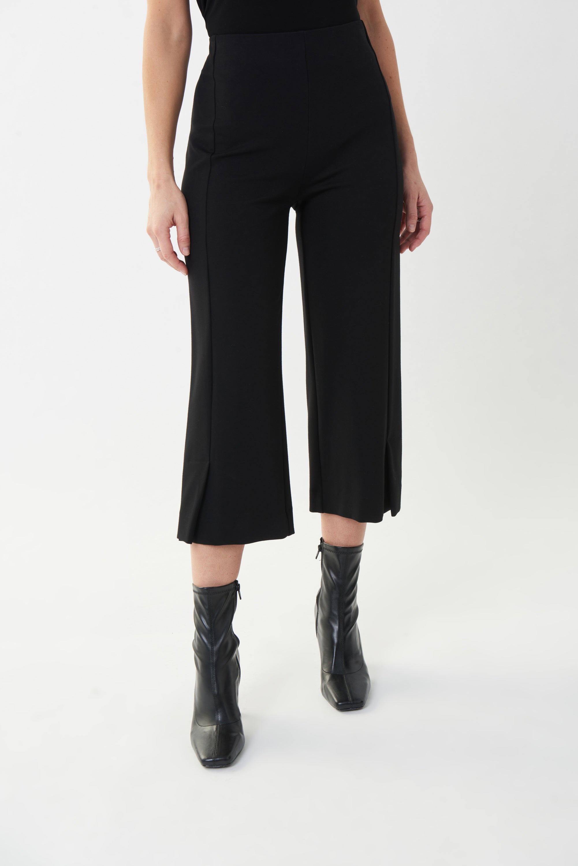 JOSEPH RIBKOFF - Faux Leather Joggers With Elastic Cuff - Women's Clothing & Accessories 