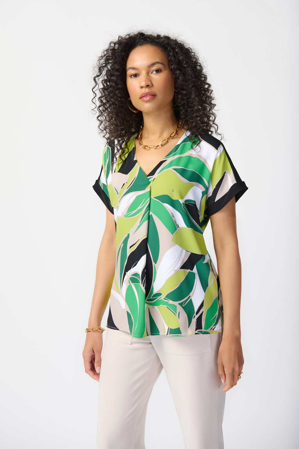 Tropical Print Top