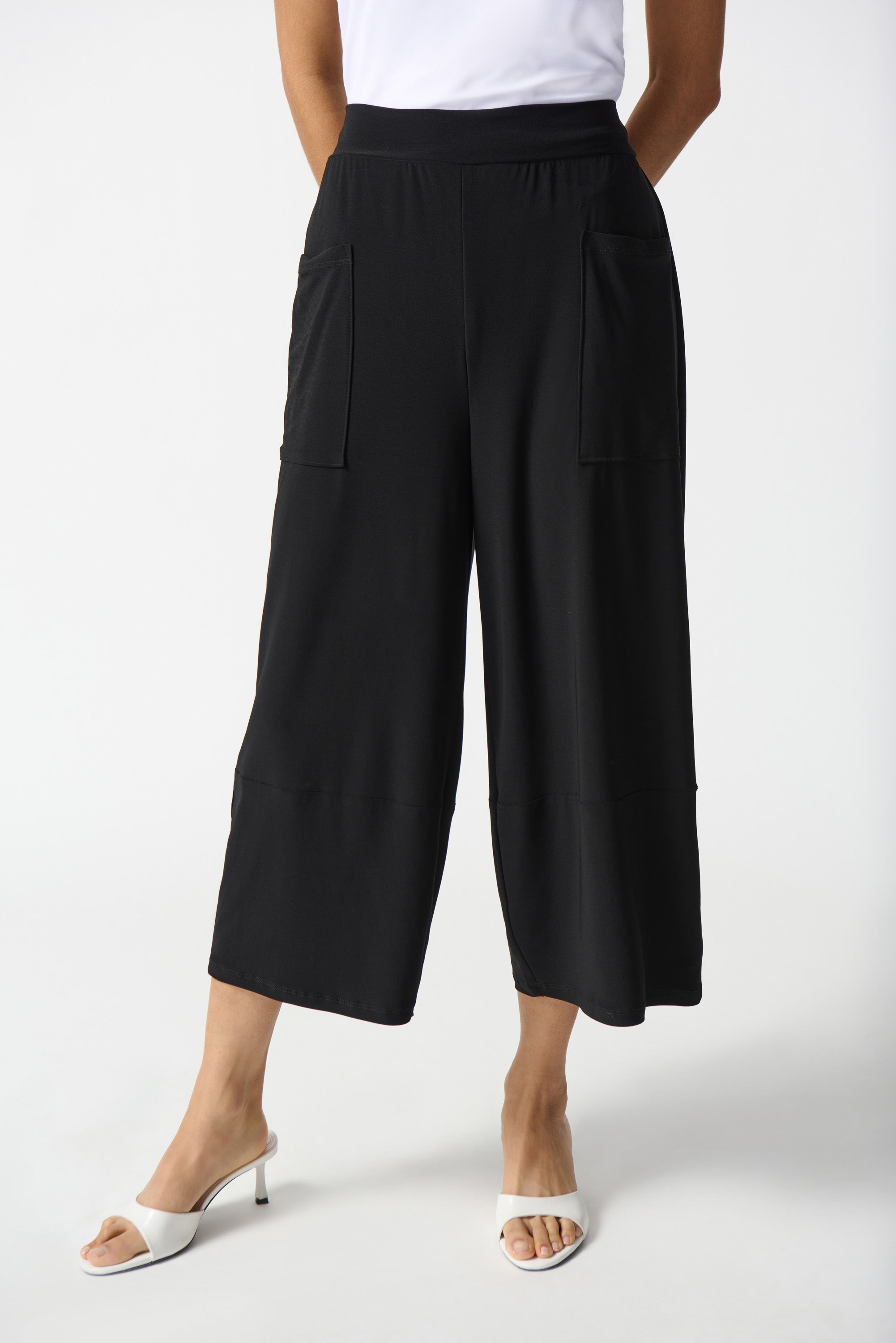 Silky Knit Culotte with Soft Contour Waistband