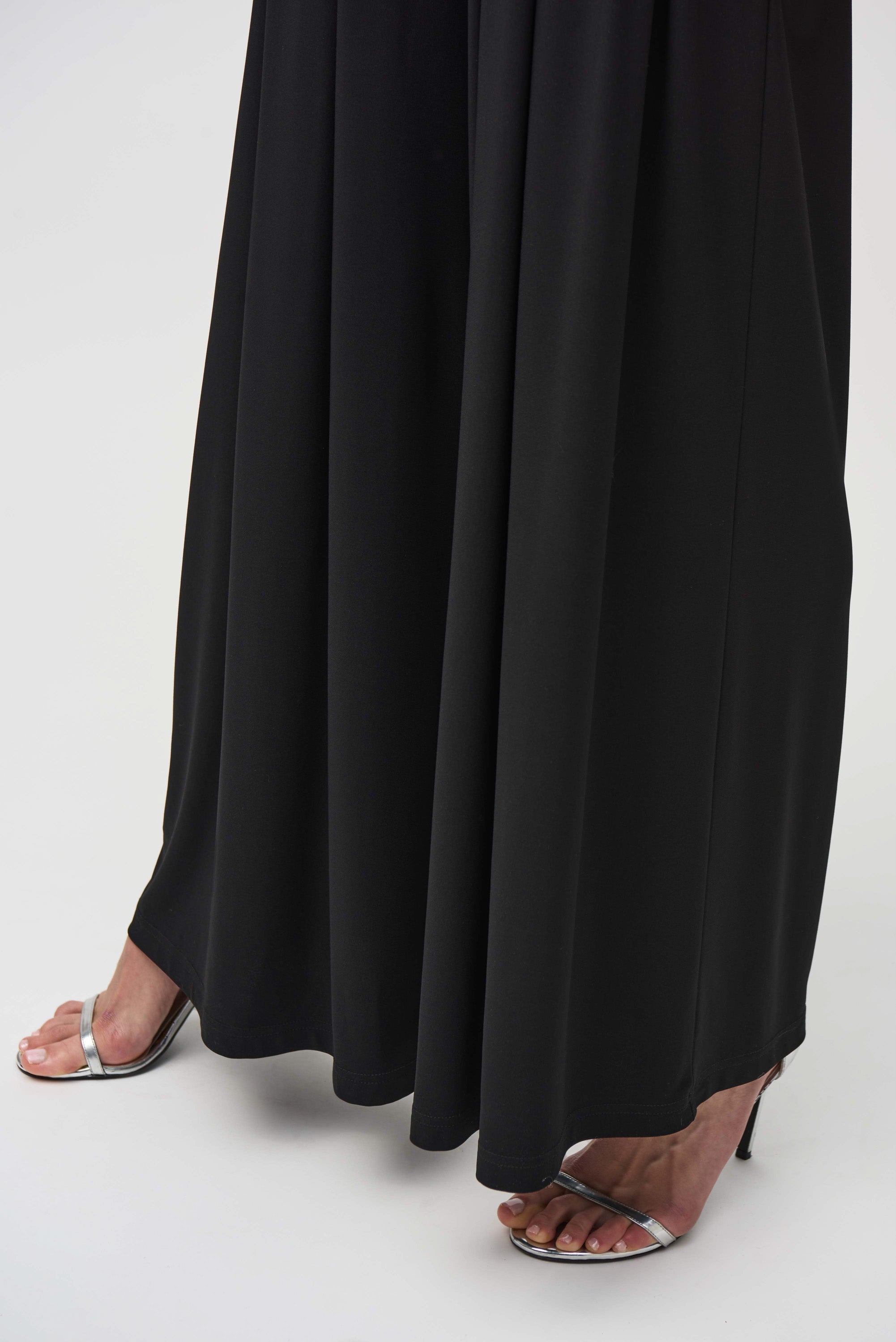 Joseph Ribkoff (244151) Silky Knit Wide-Leg Pull-On Pants in Black