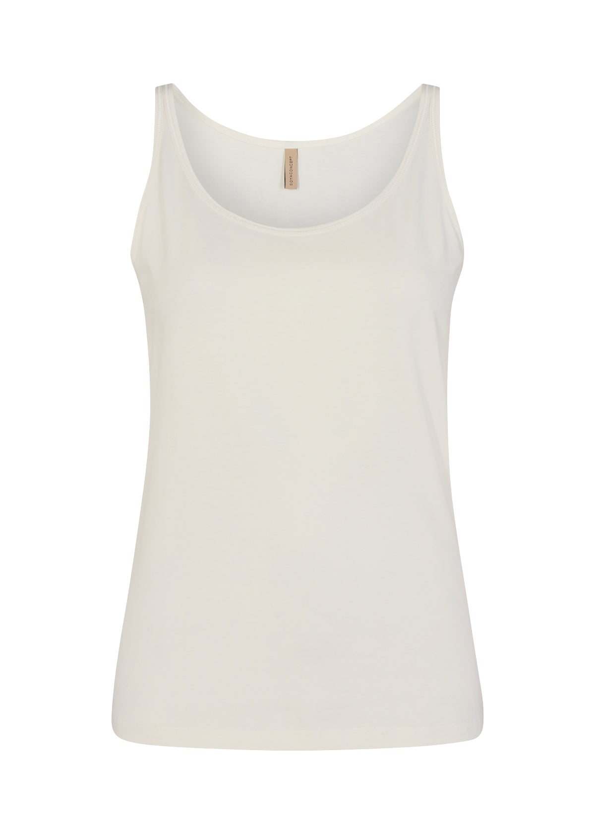 Soya Concept (24743) Women's Scoop Neck Tank Top in Off White