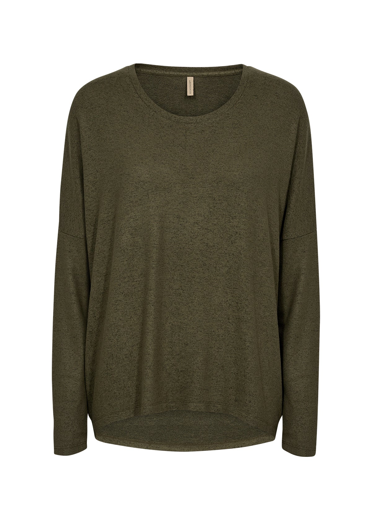 24788_F_202Soya Concept (24788) Women's Biara Long Sleeve Brushed Knit Top in Army Green