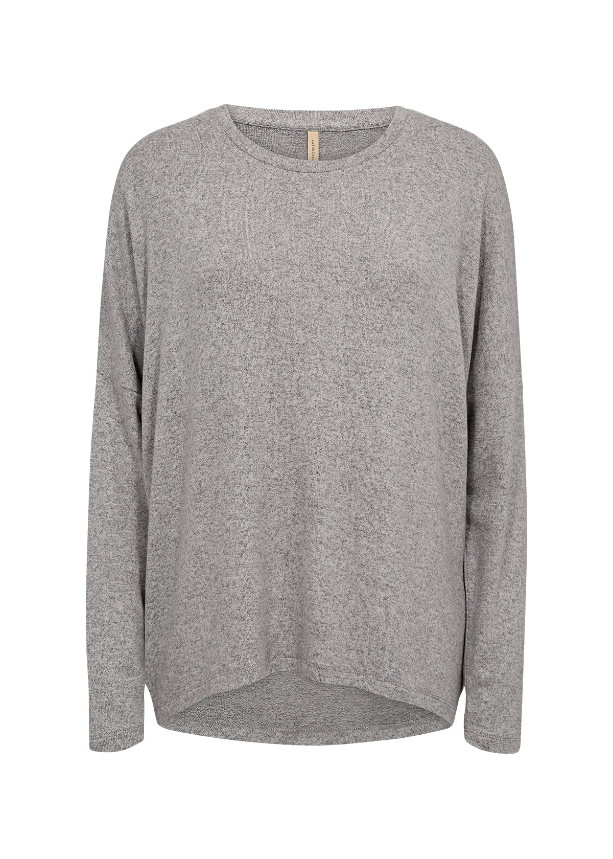 24788_F_202Soya Concept (24788) Women's Biara Long Sleeve Brushed Knit Top in Grey