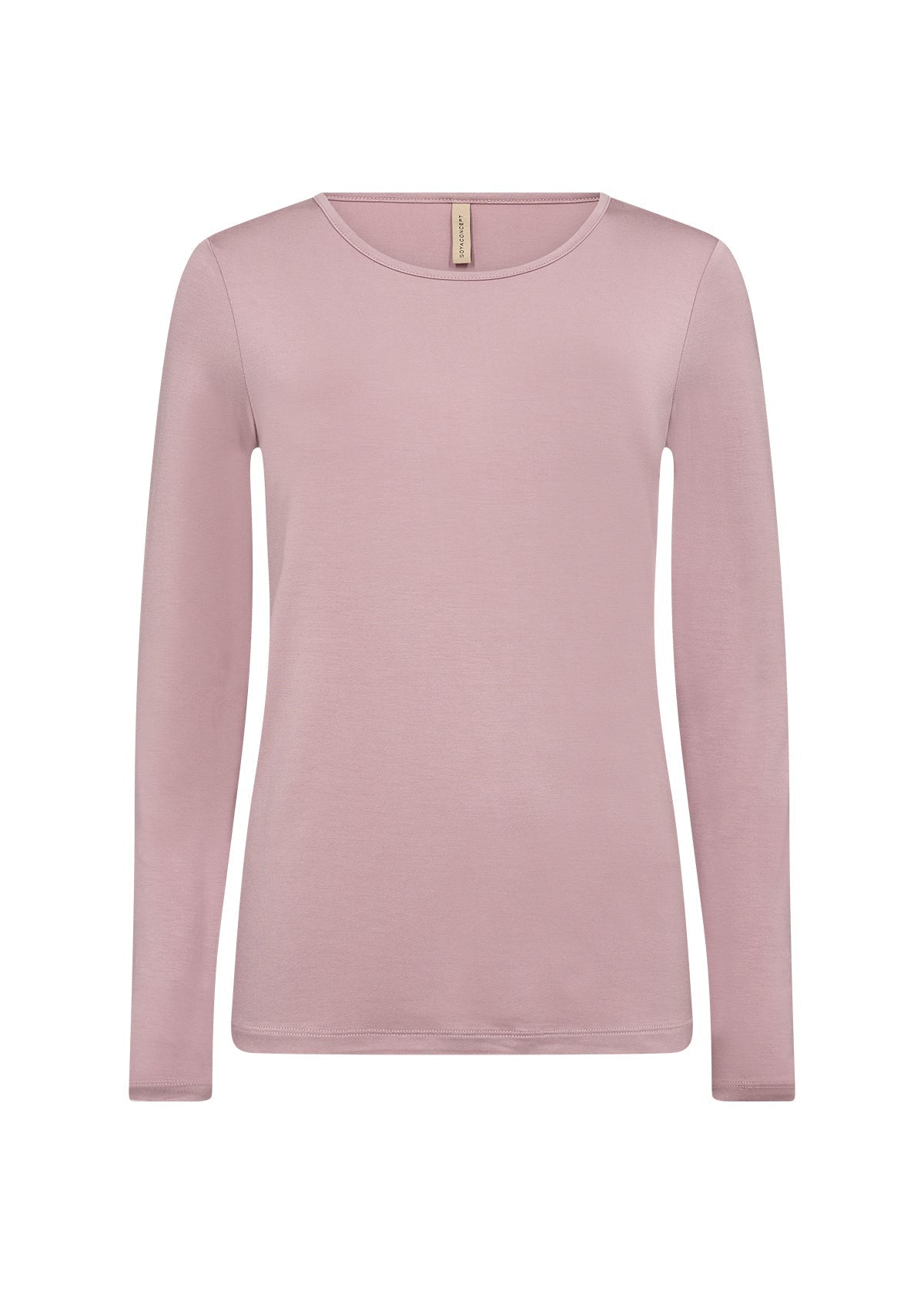 Soya Concept (26002) - Women's Marcia Long Sleeve Round Neck  Top in Woodrose Pink