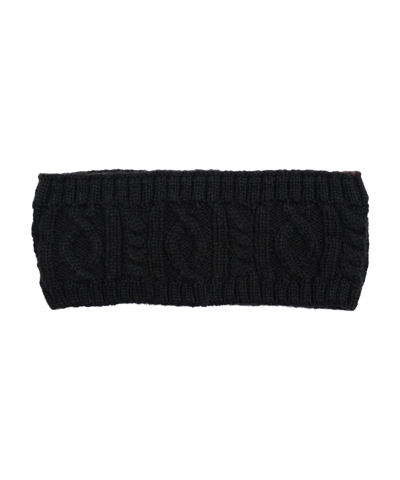 Echo (EC0795) Women's Fleece Lined Cable Knit Headband in  Black