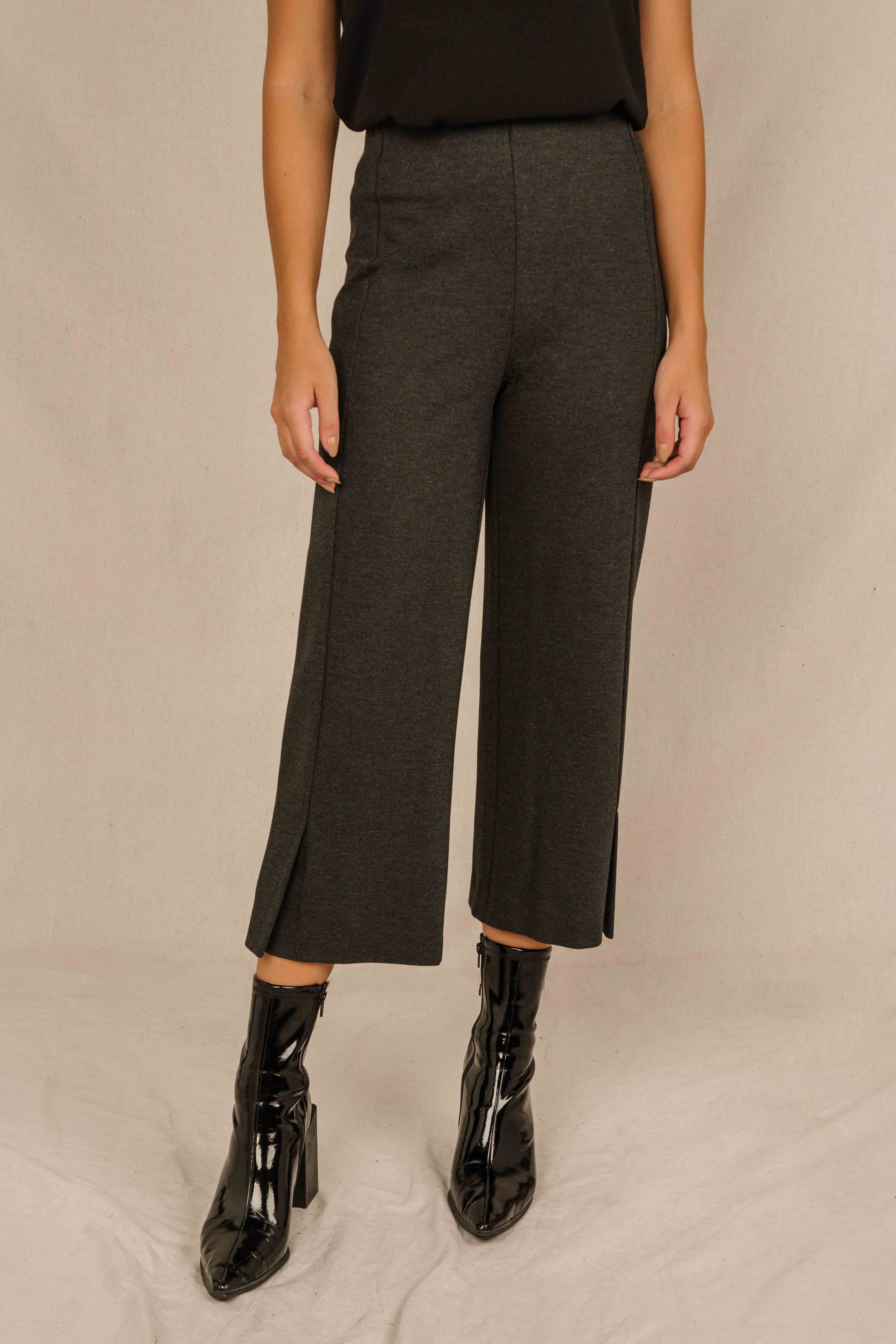 Cropped Wide Leg Pants