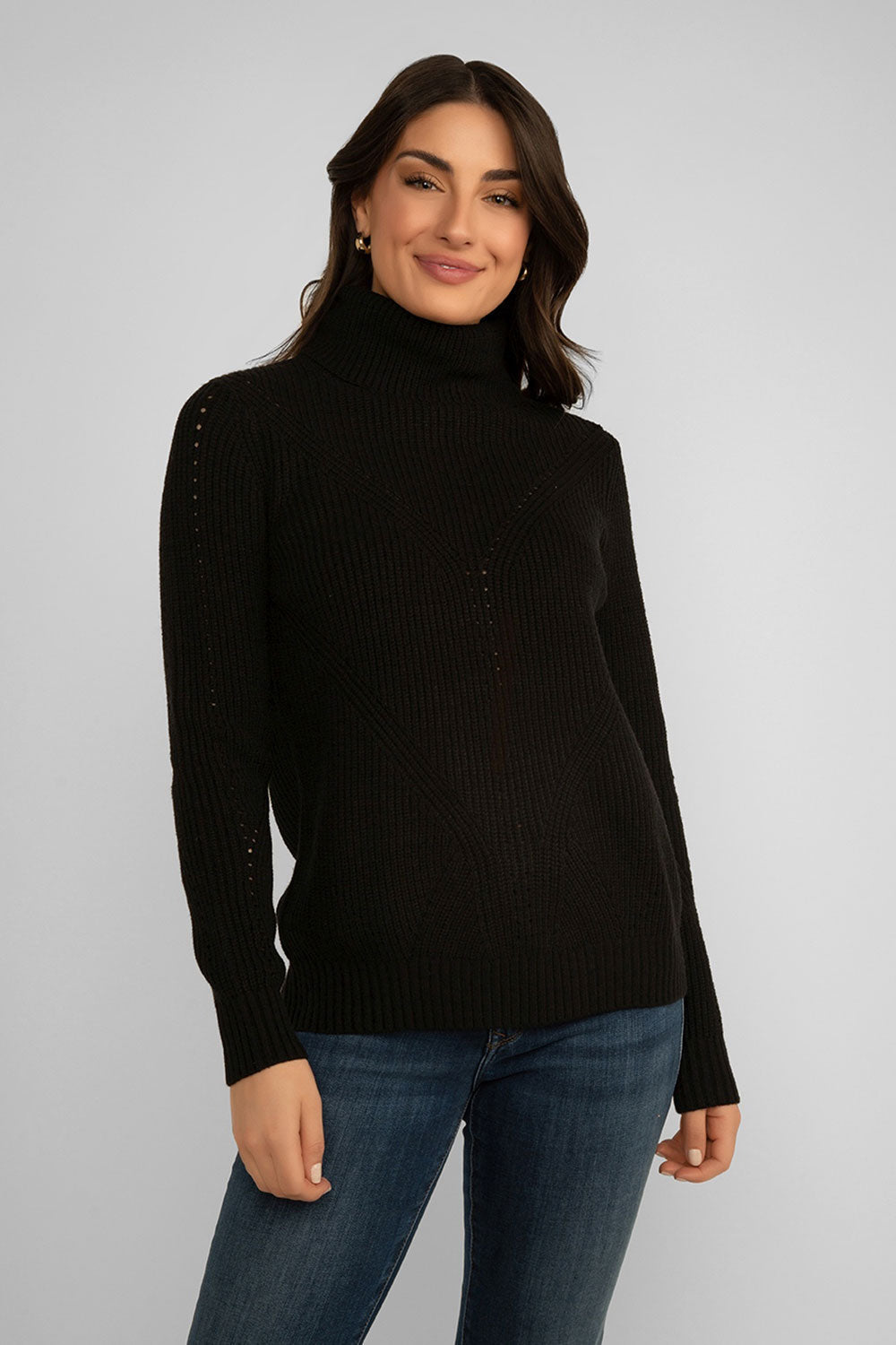 Ribbed Turtle Neck Sweater