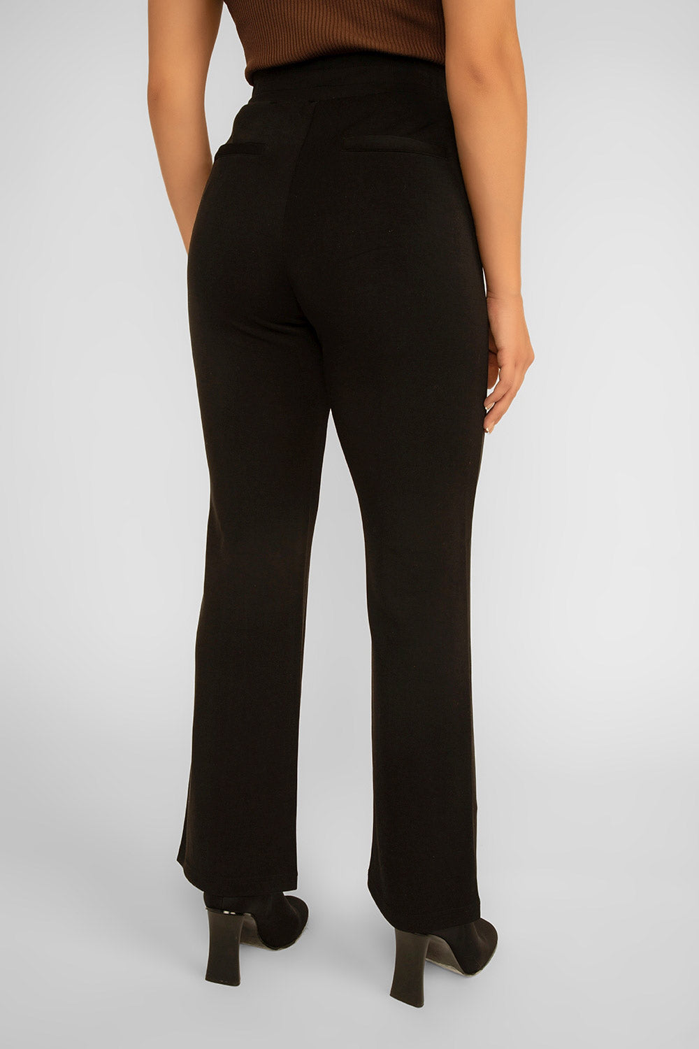 Women's Clothing ESQUALO (F2305504) Flare Modal Trousers in BLACK