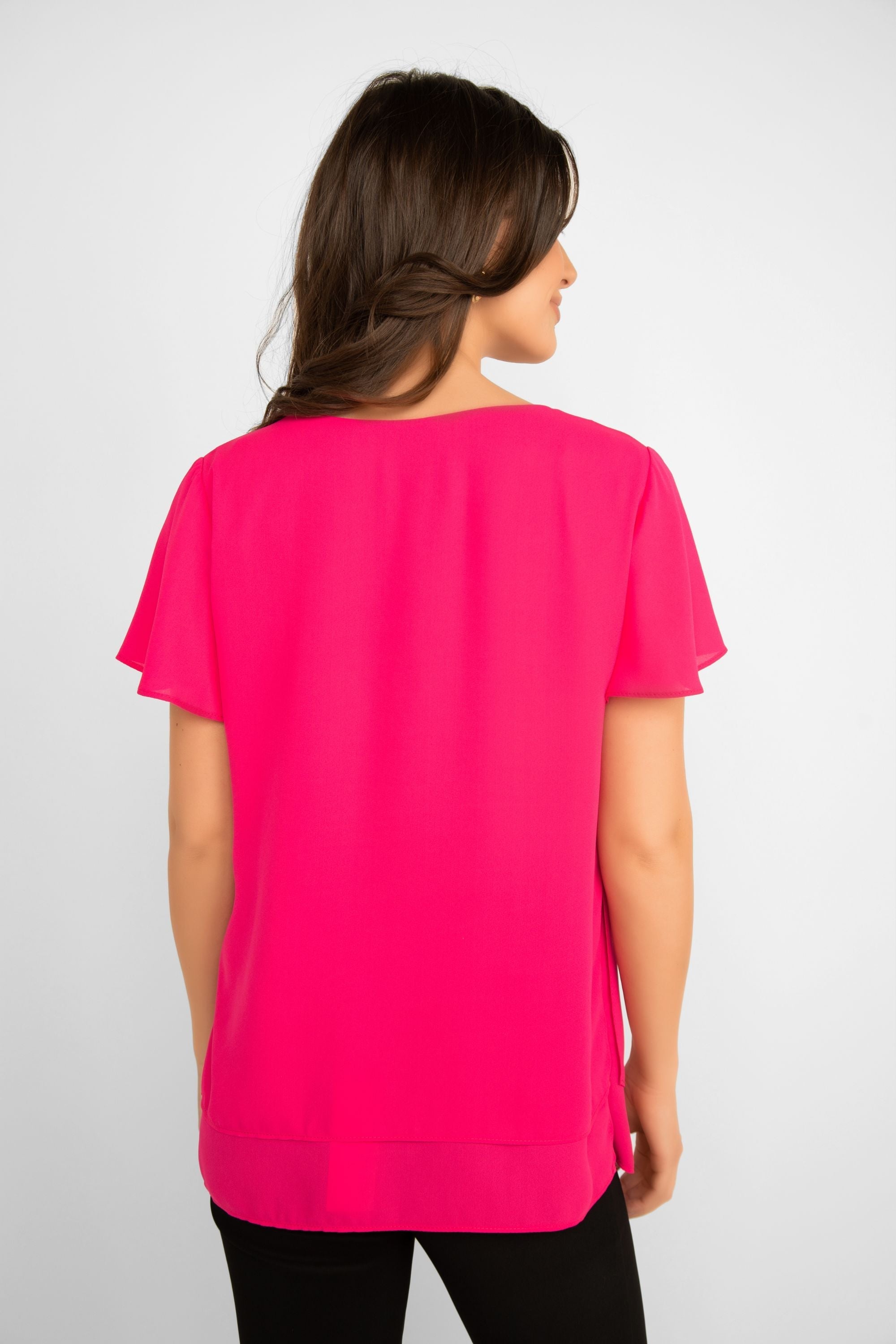 Women's Clothing FRANK LYMAN (236330) Layered Blouse in HOTPINK