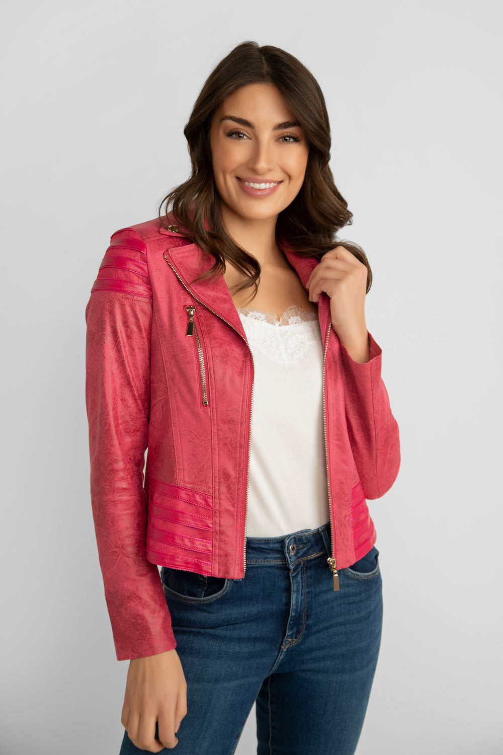 Pink Moto Jacket