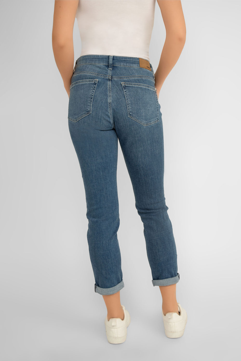 Mavi Jeans - Women's Denim - Kathleen Brushed Slim Boyfriend Jeans in Blue wash