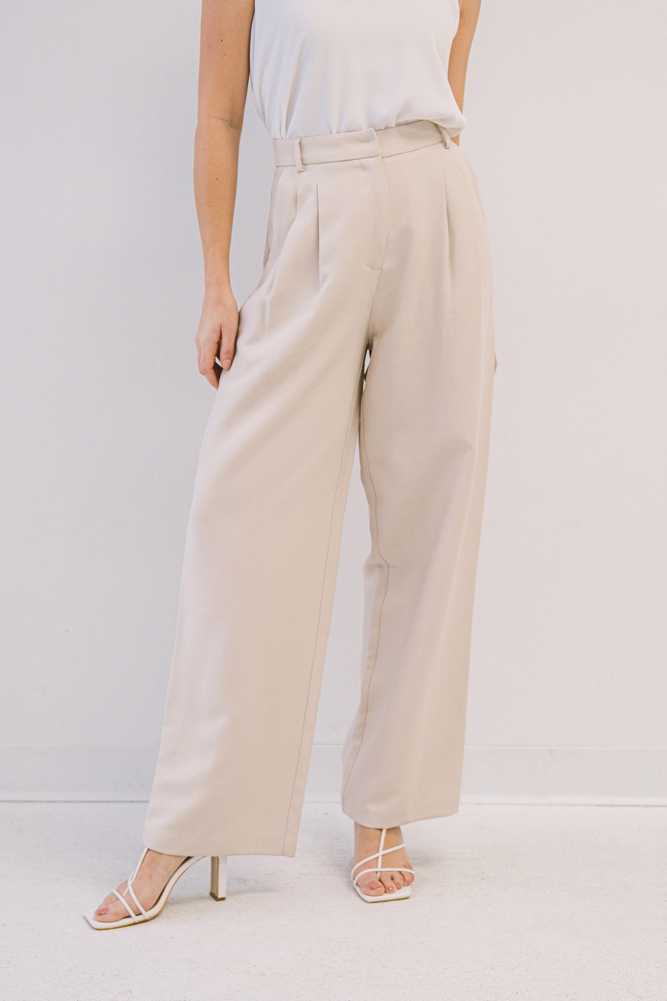 High Rise Relaxed Trousers