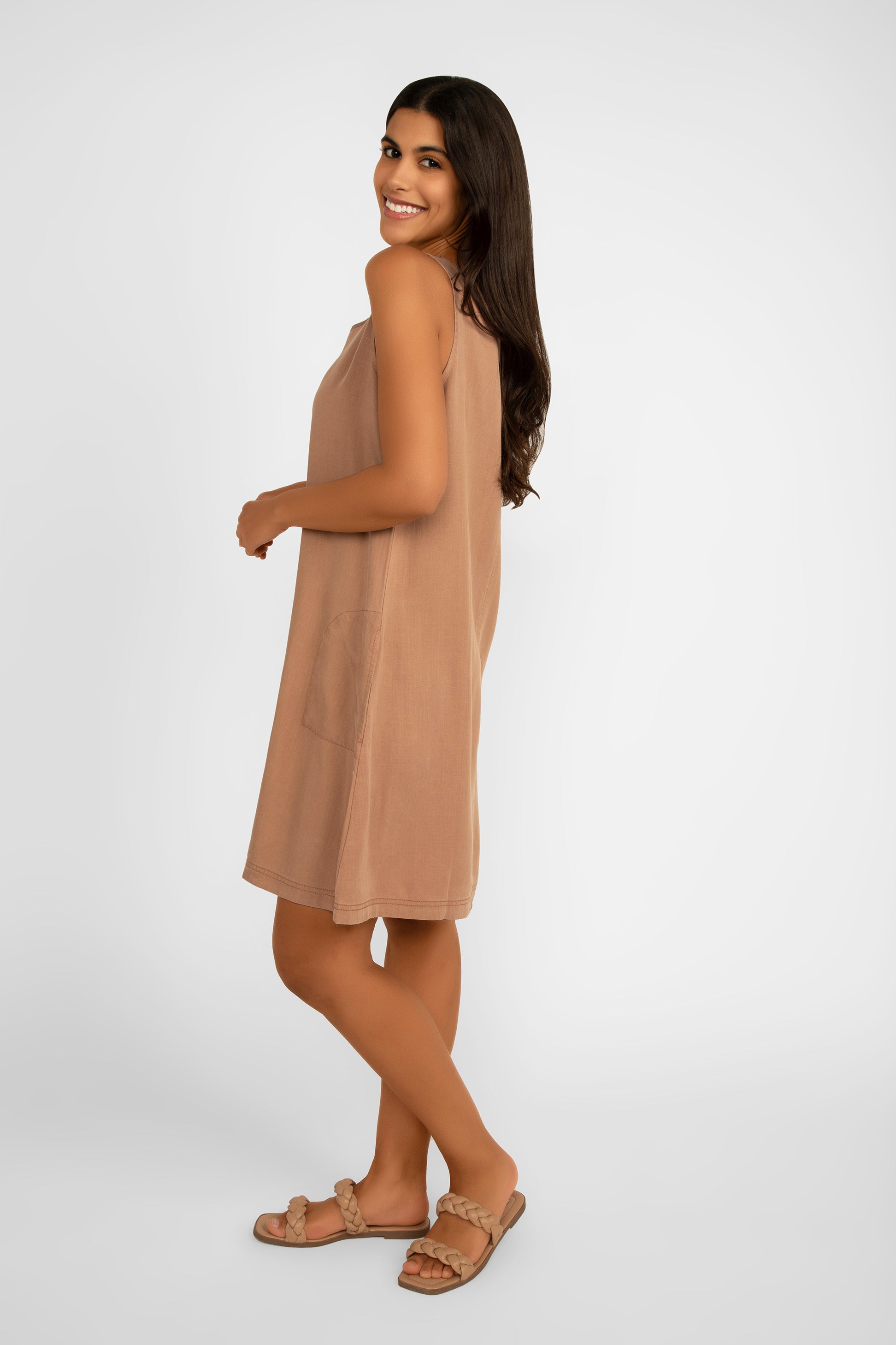 Sleeveless A-Line Dress