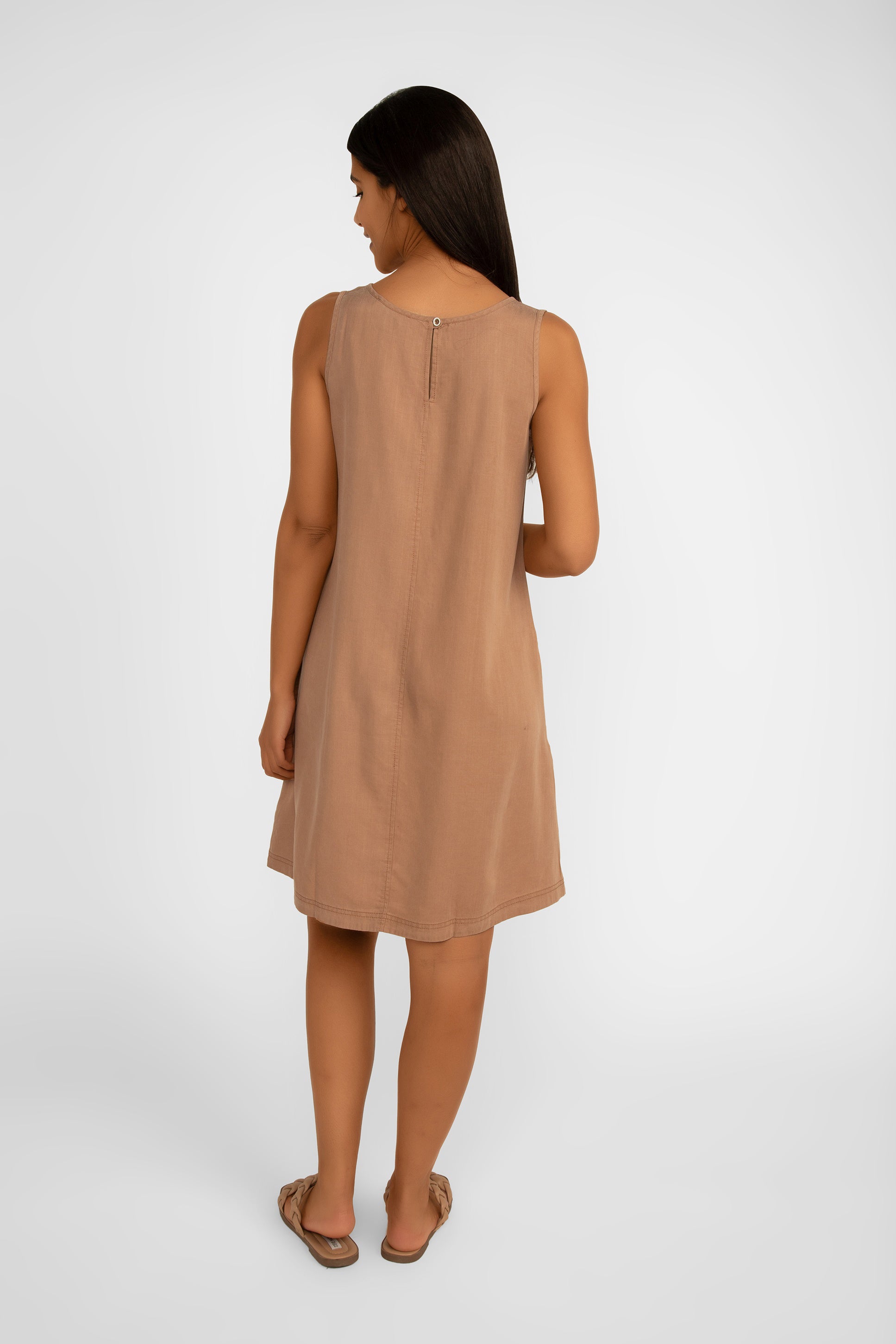 Sleeveless A-Line Dress